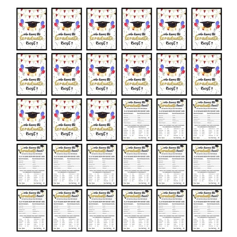 Party Games Best - ใครจะรู้การ์ดเกมการสำเร็จการศึกษาที่ดีที่สุดของขวัญอุปกรณ์งานเลี้ยงจบการศึกษา