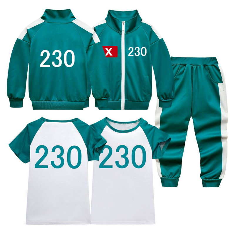 Party Games Girls - เสื้อยืดชุดกีฬาเด็ก 230 ชุด ลายปลาหมึกยักษ์ รุ่นใหม่ ปี