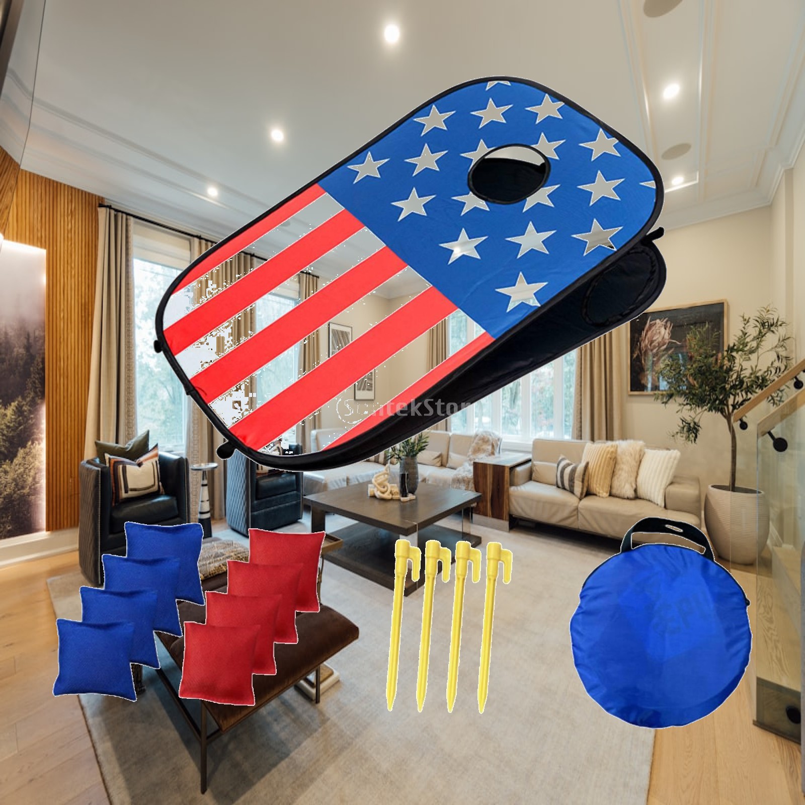 Cornhole Board Set - ชุดกระดานคอร์นโฮล เกมคอร์นโฮล ท้าทาย แข่งขันได้ พกพาสะดวก น้ำหนักเบา