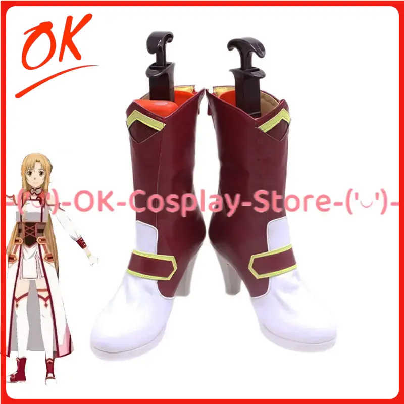 Party Games Free Online - [ขนาดที่ปรับแต่งได้] รองเท้าคอสเพลย์อาสึนะ ยูกิ จาก Sword Art