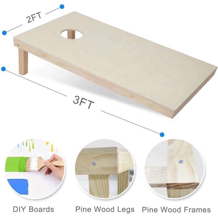แผ่นไม้เนื้อแข็งคุณภาพสูงสำหรั - Cornhole Board Set บทวิจารณ์และราคา