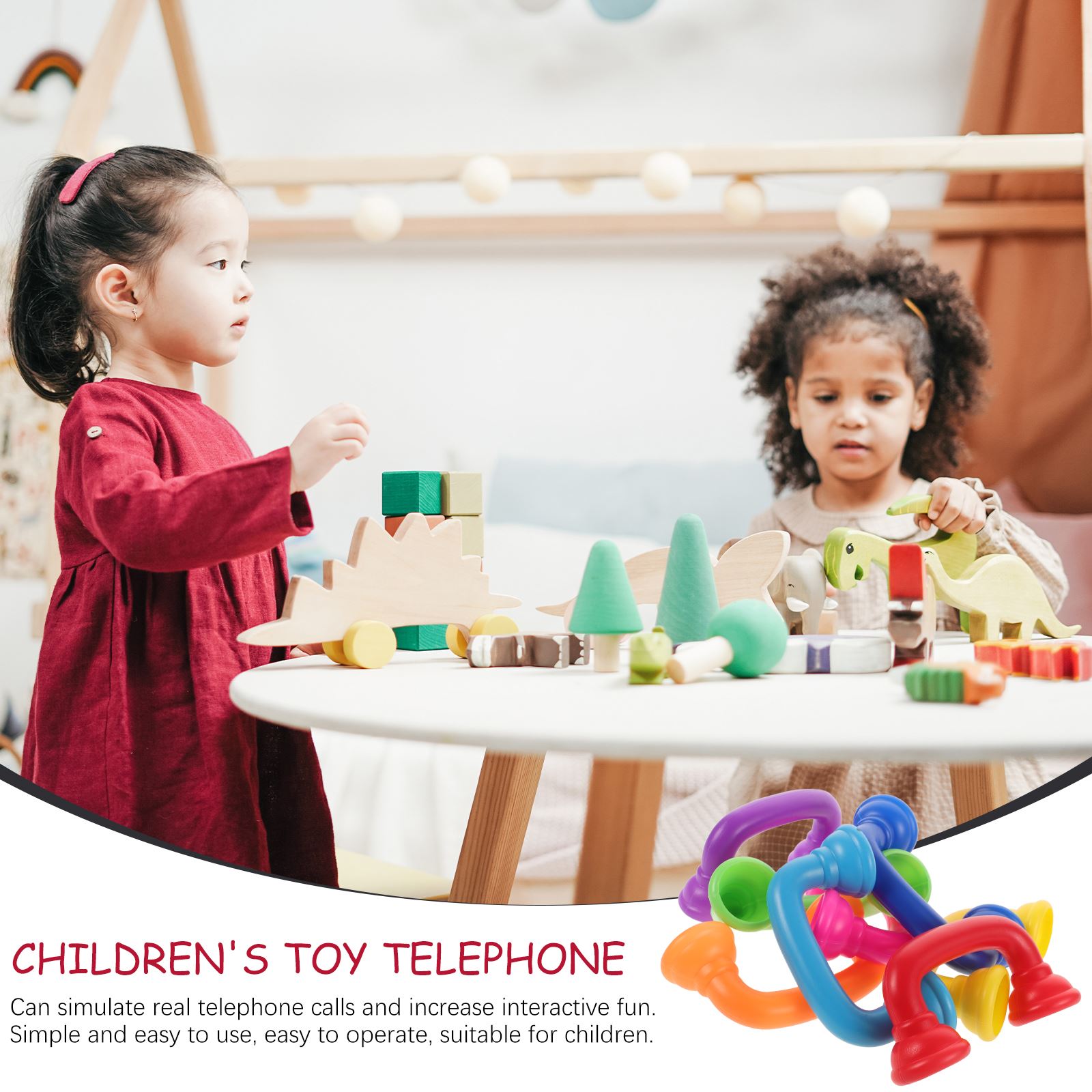 8pcs เด็กวัยหัดเดินกระซิบโทรศั - Party Games Phone บทวิจารณ์และราคา