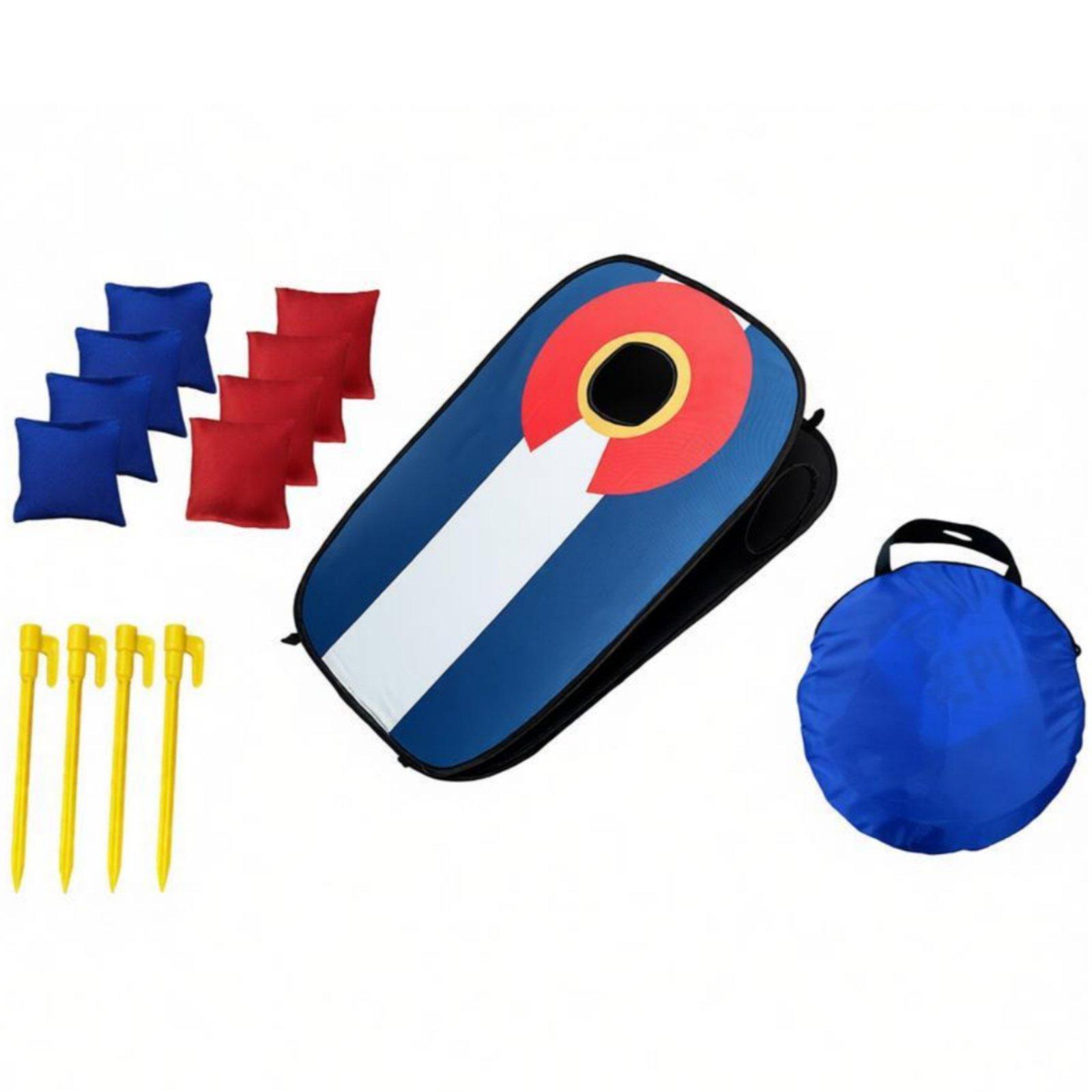ชุดกระดานคอร์นโฮลแบบพับได้สำหร - Cornhole Board Set บทวิจารณ์และราคา