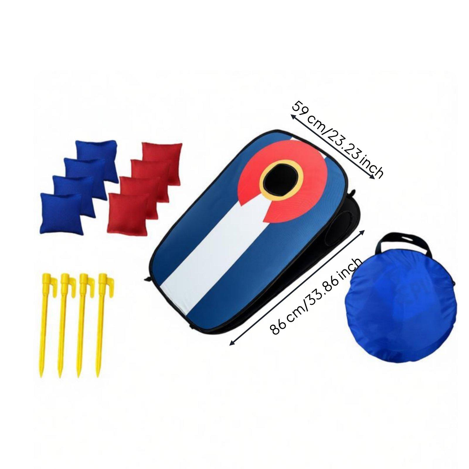 ชุดกระดานคอร์นโฮลแบบพับได้สำหร - Cornhole Board Set บทวิจารณ์และราคา