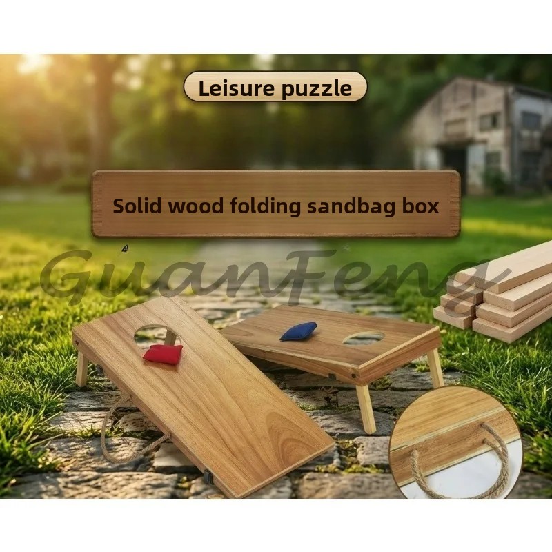 ชุดเกมคอร์นโฮลไม้พับได้ พร้อมถ - Cornhole Board Set บทวิจารณ์และราคา