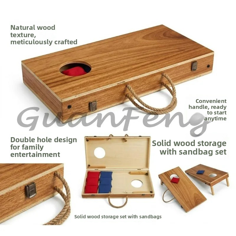 ชุดเกมคอร์นโฮลไม้พับได้ พร้อมถ - Cornhole Board Set บทวิจารณ์และราคา