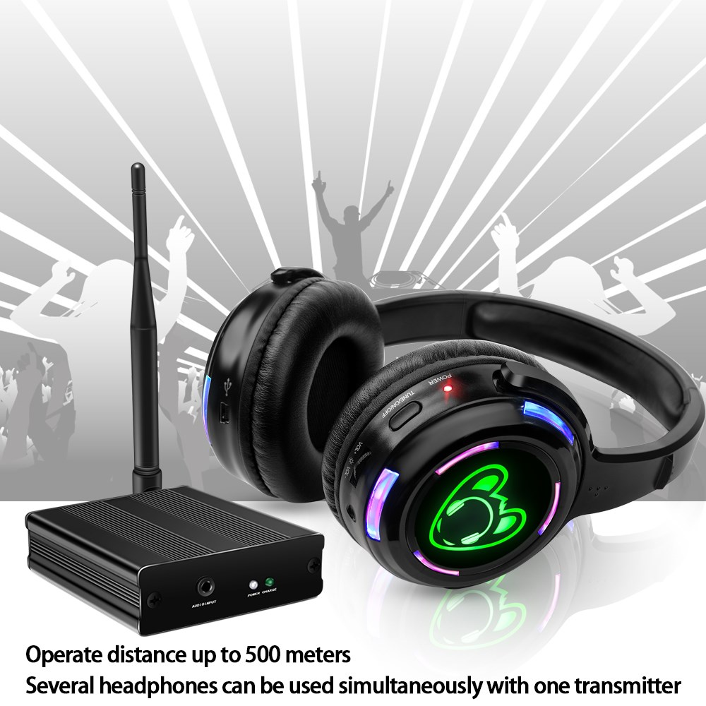 ระบบหูฟังดิสโก้เงียบพร้อมเครื่ - Party Games Phone บทวิจารณ์และราคา