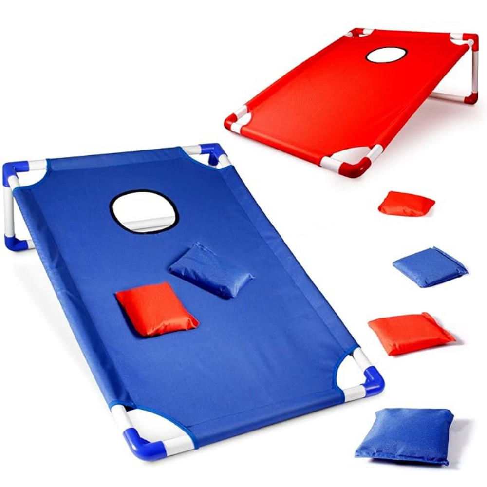 ชุดเกมคอร์นโฮลแบบพกพา ชุดคอร์น - Cornhole Board Set บทวิจารณ์และราคา