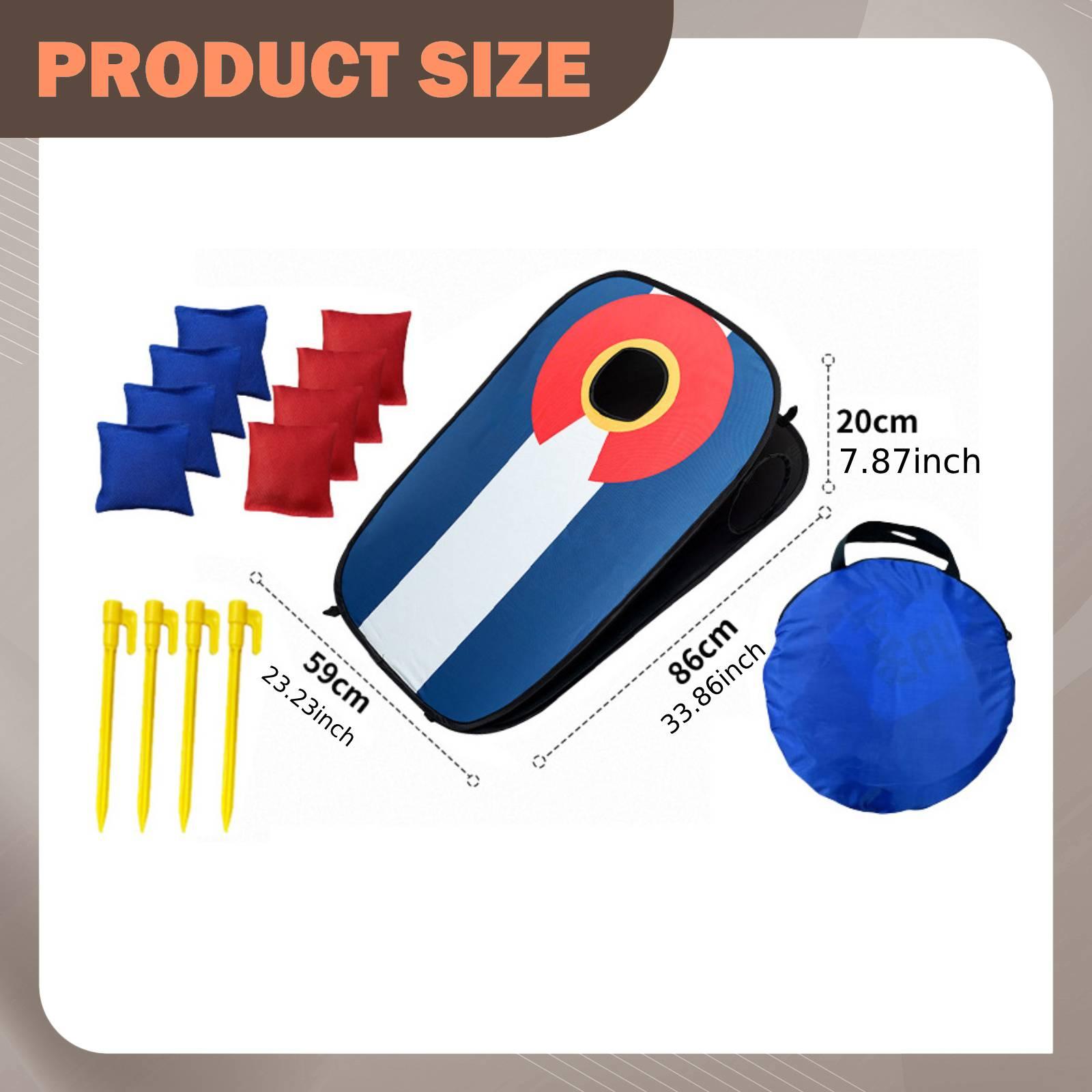 ชุดกระดานคอร์นโฮลแบบพกพาพร้อมถ - Cornhole Board Set บทวิจารณ์และราคา