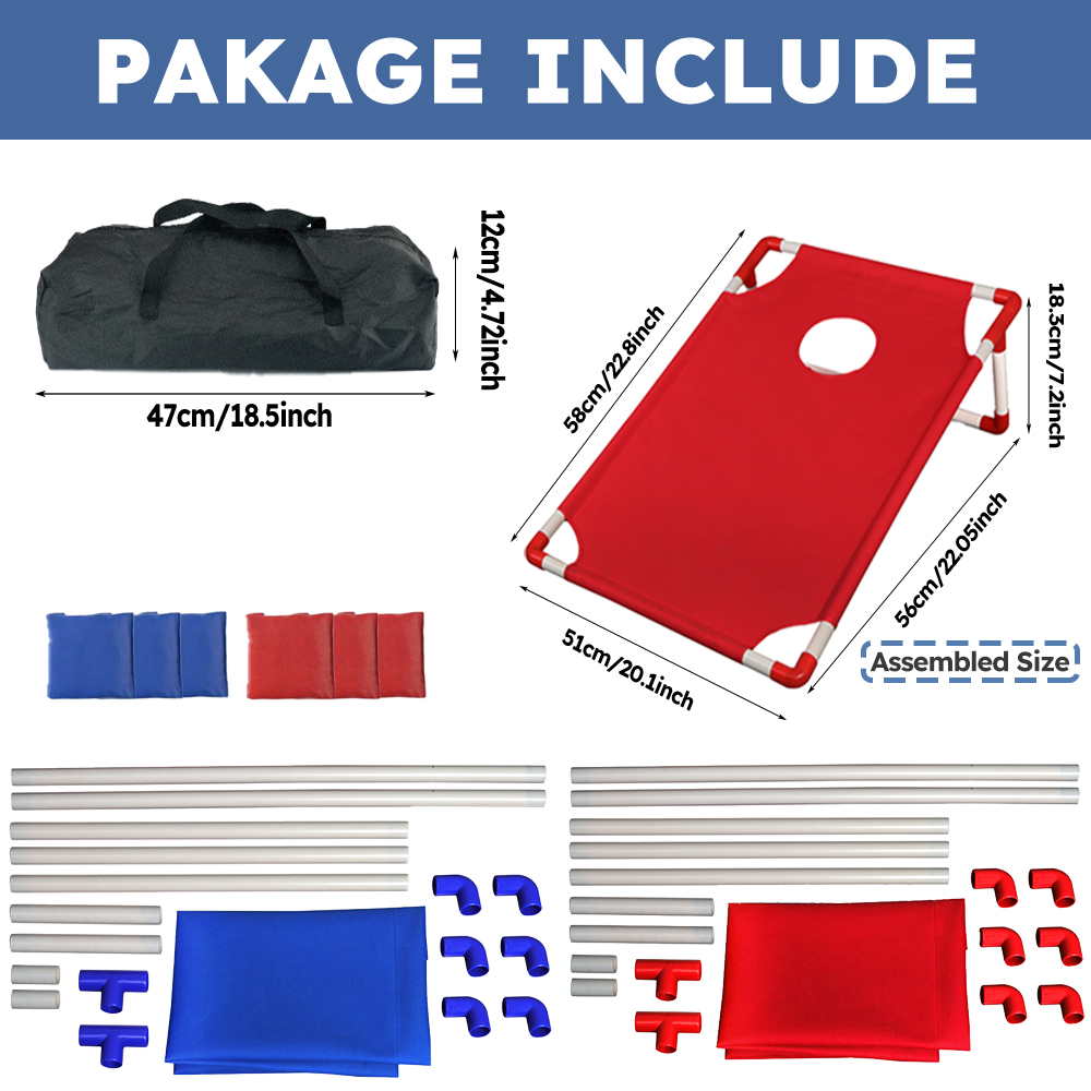 ชุดเกมคอร์นโฮลแบบพกพา 9 ชิ้น,  - Cornhole Board Set บทวิจารณ์และราคา