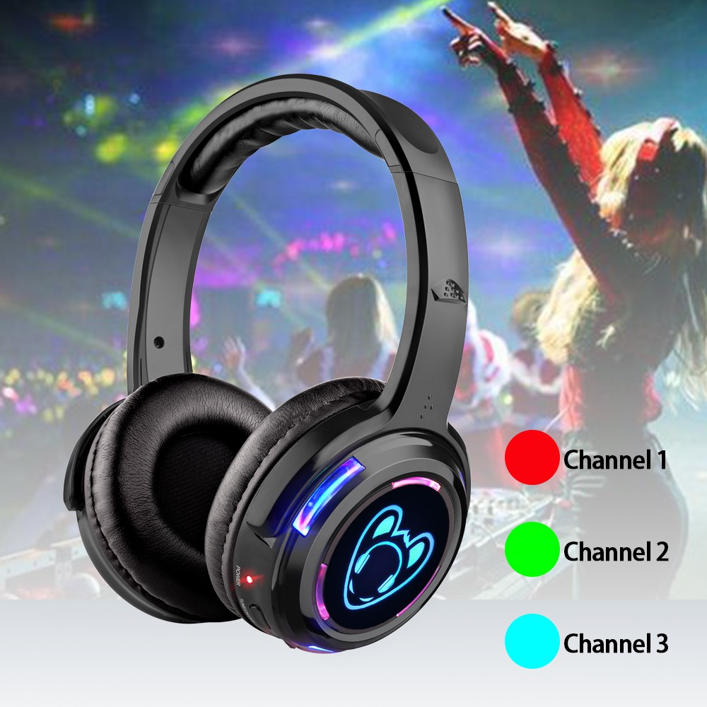 ไฟกระพริบ LED หูฟังดิสโก้เงียบ - Party Games Phone บทวิจารณ์และราคา