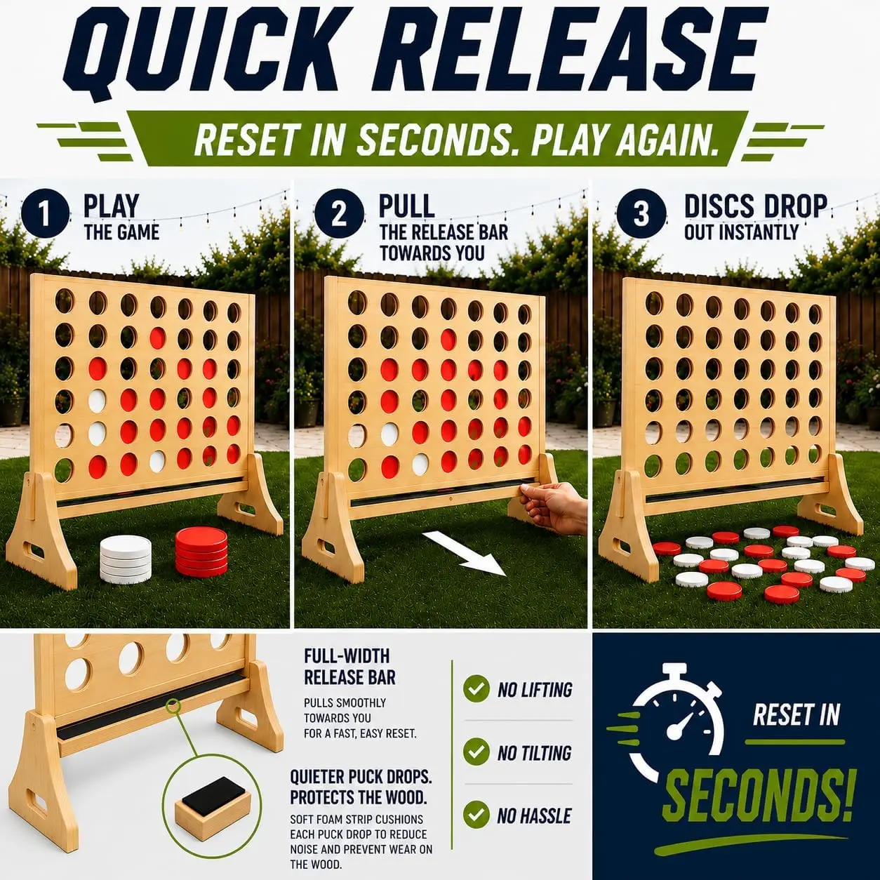 เกมต่อแถว 4 ตัวขนาดใหญ่สำหรับค - Party Games Adults Indoor บทวิจารณ์และราคา